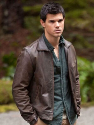 The Twilight Saga Breaking Dawn 2 Taylor Lautner Brown Jacket