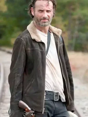 Walking Dead Andrew Lincoln Brown Jacket