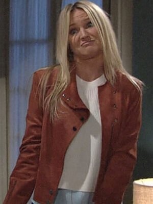 The Young and The Restless Sharon Case Brown Jacket