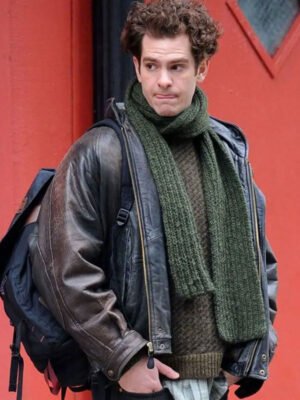 Tick Tick Boom Andrew Garfield Brown Jacket