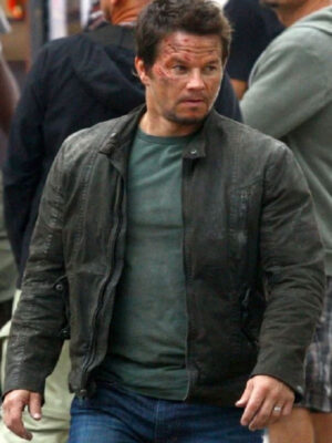 Transformers Age of Extinction Mark Wahlberg Black Jacket