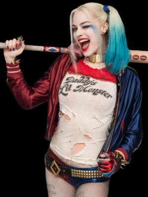 Suicide Squad Harley Quinn Red And Blue Jacket