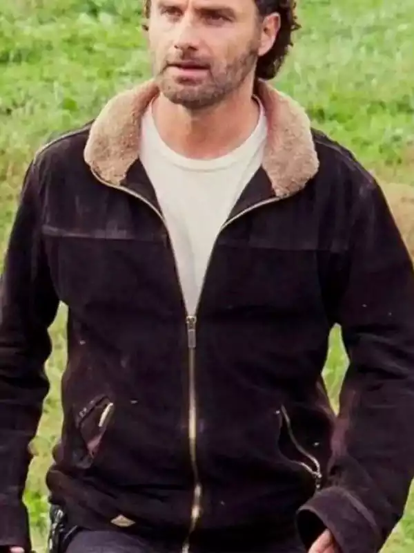 Walking Dead Andrew Lincoln Brown Jacket
