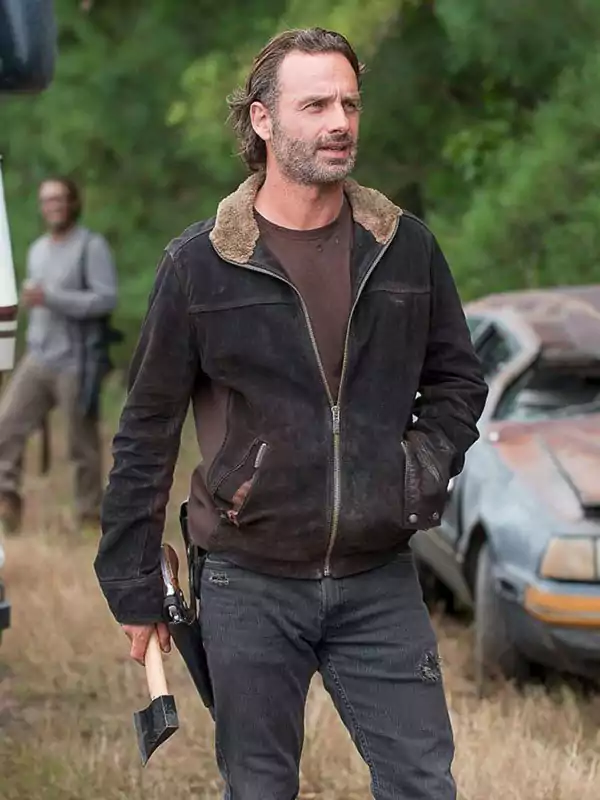 Walking Dead Andrew Lincoln Brown Jacket