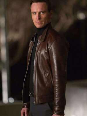 X Men First Class Michael Fassbender Brown Jacket