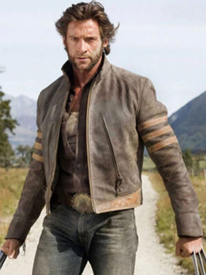 X Men Wolverine Hugh Jackman Brown Jacket