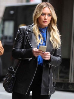 Younger Hilary Duff Black Coat