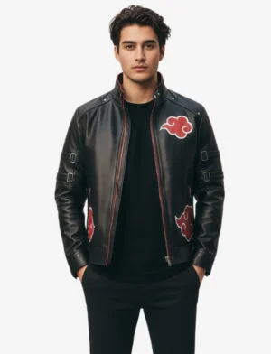 Front view of Naruto Shippuden inspired by Itachi Uchiha jacket