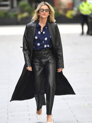 Ashley Roberts Black Long Coat