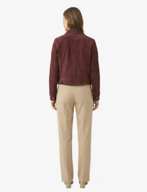 Back view of Hannah Baker's 13 Reason Why maroon jacket