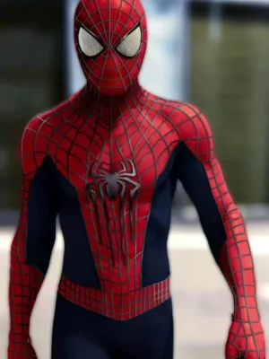 The Amazing Spiderman Andrew Garfield Red & Blue Jacket