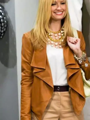 2 Broke Girls Beth Behrs Brown Jacket
