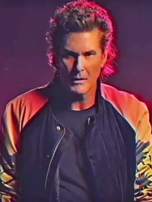 Kung Fury David Hasselhoff Leather Jacket