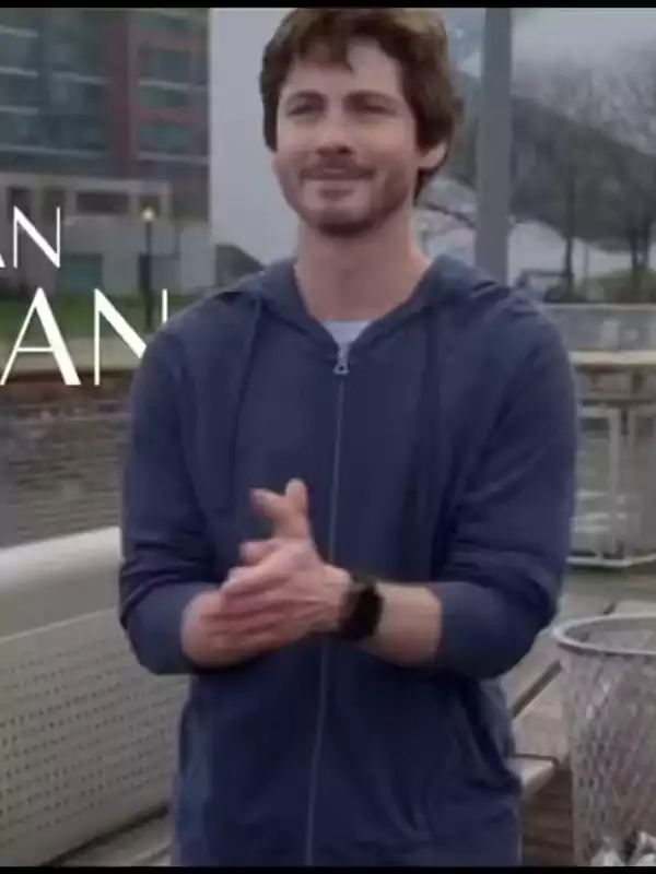 Only Murders in the Building S05 Logan Lerman Blue Hoodie