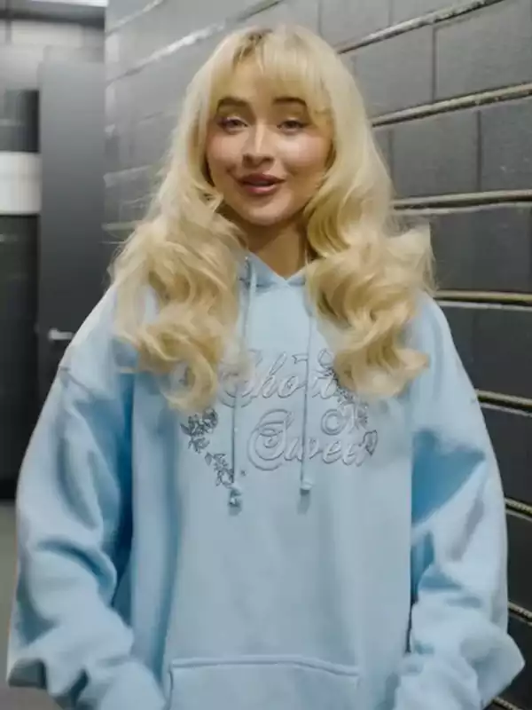 Sabrina Carpenter Blue Hoodie