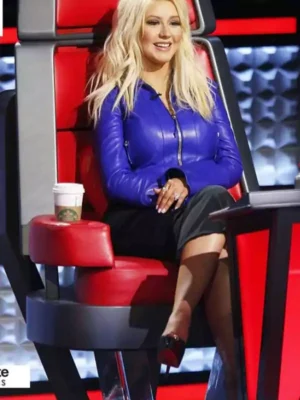 The Voice Christina Aguilera Blue Jacket