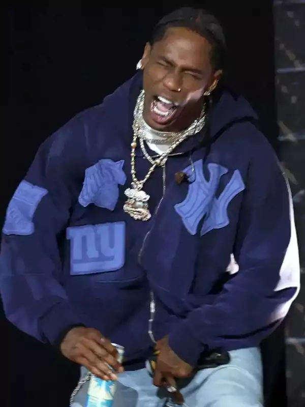 Travis Scott Blue Hoodie