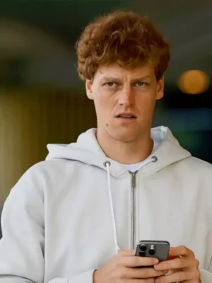 US Open Jannik Sinner White Hoodie